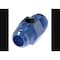 Aeroquip -6 AN Male To -6 AN Male, Straight, 1/8 Inch NPT Side Port, Anodized, Blue, Aluminum, Single FCM2183 - alternate 3